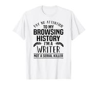 No Preste Atención Navegación Historial Escritor Humor Gráfico Camiseta