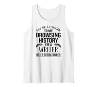 No Preste Atención Navegación Historial Escritor Humor Gráfico Camiseta sin Mangas