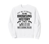 No Preste Atención Navegación Historial Escritor Humor Gráfico Sudadera