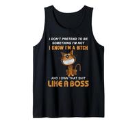 No pretendo ser Algo Que no Soy Sé Que Soy una Perra Camiseta sin Mangas