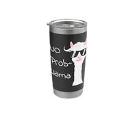 No Prob-Llama Funny Llama Pun Gafas de sol Cool Animal Drama Vaso térmico de acero inoxidable de doble pared