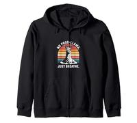 No Prob Llama Solo Respira Sudadera con Capucha
