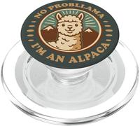 No Probllama I'm an Alpaca Retro Cute PopSockets PopGrip para MagSafe