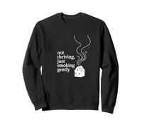 No prosperar, solo fumar suavemente: humor agotado Sudadera