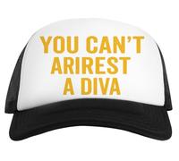 No Puedes Arrestar A Una Diva Gorra De Béisbol Snapback Blanca Unisex Unisex White Snapback Baseball Cap