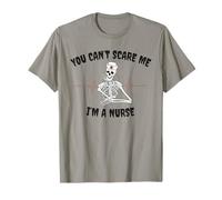 No Puedes Asustarme I'm a Nurse Skeleton Halloween para Enfermeras Camiseta