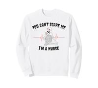 No Puedes Asustarme I'm a Nurse Skeleton Halloween para Enfermeras Sudadera