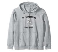 No Puedes Asustarme I'm a Nurse Skeleton Halloween para Enfermeras Sudadera con Capucha