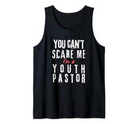 No Puedes Asustarme, Soy un Pastor de jóvenes, Regalo de fe Cristiana Camiseta sin Mangas