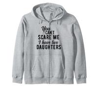 No Puedes Asustarme, Tengo Dos Hijas Funny Vintage Sudadera con Capucha