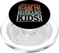 No puedes asustarme Tengo un esposo Niños Matrimonio Casado PopSockets PopGrip para MagSafe
