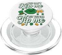 No Puedes besar Pero Puedes darme propina día de San Patricio de Camarera PopSockets PopGrip para MagSafe
