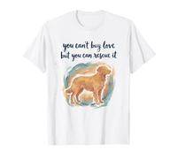 No Puedes Comprar Amor, Pero Puedes rescatarlo Animal Dogs Rescatador Camiseta