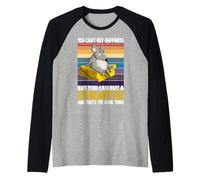 No puedes comprar la felicidad, pero puedes comprar rata divertida amante de las ratas Camiseta Manga Raglan