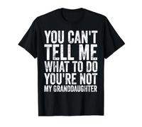 No Puedes decirme qué Hacer No Eres mi Nieta Camiseta gráfica económica, Hombre, Negro, M
