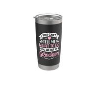 No puedes decirme qué hacer No eres mi nieto Vaso térmico de acero inoxidable de doble pared