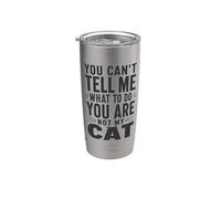 No puedes decirme que lo haga, no eres mi gato Vaso térmico de acero inoxidable de doble pared