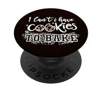 No Puedo Comer Galletas para Hornear, Divertido pastelero PopSockets PopGrip Adhesivo