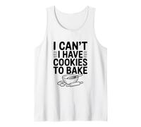 No Puedo Comer Galletas para Hornear Fun Baking Lover Camiseta sin Mangas