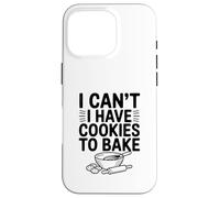No Puedo Comer Galletas para Hornear Fun Baking Lover Carcasa para iPhone 16 Pro
