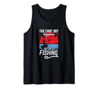 No Puedo Comprar la Felicidad, Pero Puede IR a Pescar Divertido Pescador Pescador Camiseta sin Mangas