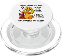 No Puedo decidir si Necesito un Abrazo un café XL PopSockets PopGrip para MagSafe