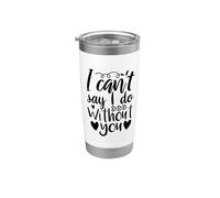No puedo decir que lo hago sin ti Propuesta de dama de honor Amor Vaso térmico de acero inoxidable de doble pared
