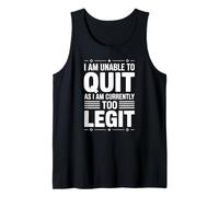 No Puedo Dejar de Fumar Actualmente Demasiado legítimo MC Funny 80s 90s Rap Camiseta sin Mangas