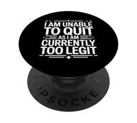 No Puedo Dejar de Fumar Actualmente Demasiado legítimo MC Funny 80s 90s Rap PopSockets PopGrip Adhesivo