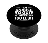 No Puedo Dejar de Fumar Actualmente Demasiado legítimo MC Funny 80s 90s Rap PopSockets PopGrip Adhesivo