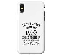 No puedo discutir con mi esposa que es más joven Carcasa para iPhone X/XS