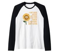 No Puedo discutir con mi Mejor Amiga, Ella es Mayor Que yo Floral Camiseta Manga Raglan