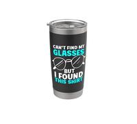No puedo encontrar mis gafas, pero encontré esta camisa de gafas Vaso térmico de acero inoxidable de doble pared