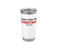 No puedo esperar a que se acabe la Navidad Vaso térmico de acero inoxidable de doble pared