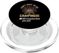 No Puedo Esperar para IR de Camping 942 Mosquitos Tu publicación Diciendo Humor PopSockets PopGrip para MagSafe
