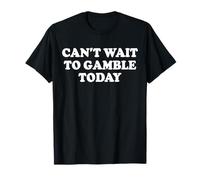 No Puedo Esperar para Jugar Hoy, Divertidas apuestas Retro Camiseta