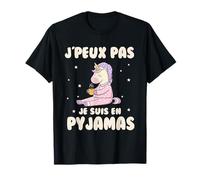No Puedo Estoy En Pijama Unicornio Divertido Relajación Camiseta