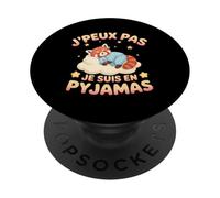 No Puedo Estoy En Pijamas Panda Roux Cansado PopSockets PopGrip Adhesivo