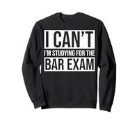 No puedo Estoy Estudiando Para El Examen de Abogado Examen de Abogados Sudadera