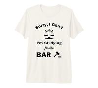 No Puedo estudiar Examen de Barra Abogado de la Facultad de Derecho Abogados Graduado Camiseta Premium