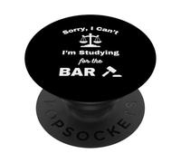 No Puedo estudiar Examen de Barra Abogado de la Facultad de Derecho Abogados Graduado PopSockets PopGrip Adhesivo