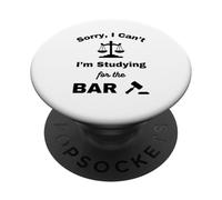 No Puedo estudiar Examen de Barra Abogado de la Facultad de Derecho Abogados Graduado PopSockets PopGrip Adhesivo