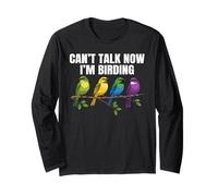 No Puedo Hablar Ahora Estoy observando Aves Manga Larga