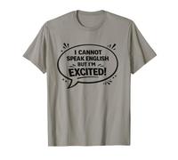 No Puedo Hablar inglés Pero Estoy Emocionado Cita mínima Camiseta