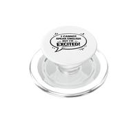 No Puedo Hablar inglés Pero Estoy Emocionado Cita mínima PopSockets PopGrip para MagSafe