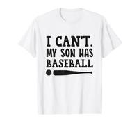 No Puedo Hablar, mi Hijo Tiene béisbol, Divertido Juego de béisbol para mamá Camiseta gráfica económica, Hombre, Blanco, M
