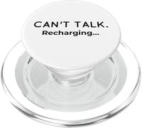 No Puedo Hablar Recargando el Humor introvertido de la batería Social PopSockets PopGrip para MagSafe