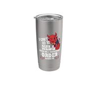 No puedo ir al infierno. Satanás tiene una orden de restricción contra mí Vaso térmico de acero inoxidable de doble pared