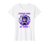 no Puedo Jugar Gamers Humor Consola pc Camiseta gráfica económica, Mujer, Blanco, XS
