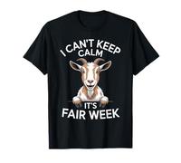 No Puedo Mantener la Calma es la Semana Justa Ganado de Cabras Divertido Camiseta